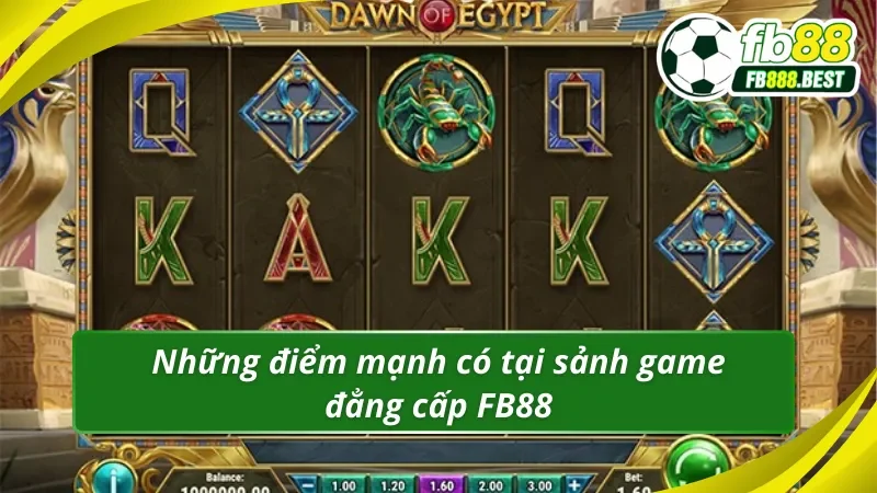 Điểm mạnh tối ưu có tại sảnh cược 10 slots