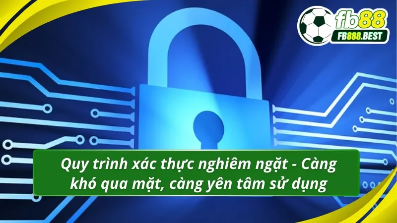 Quy trình xác thực chuẩn xác từng bước trong chính sách bảo mật FB88
