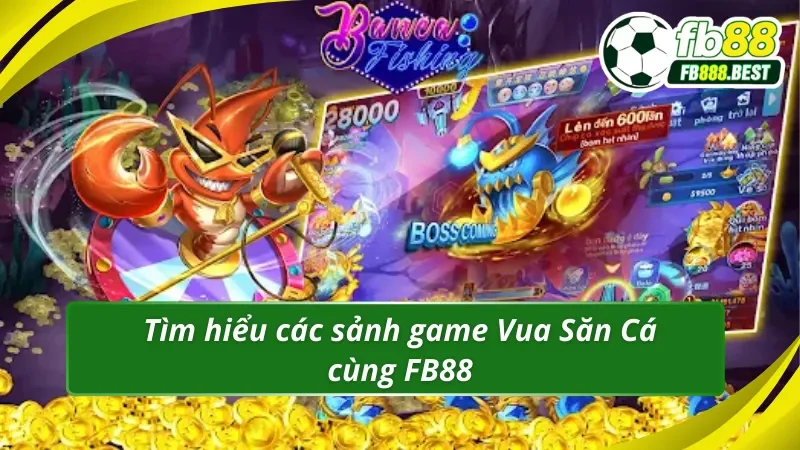 Khám phá các sảnh game nổi bật trong Vua Săn Cá