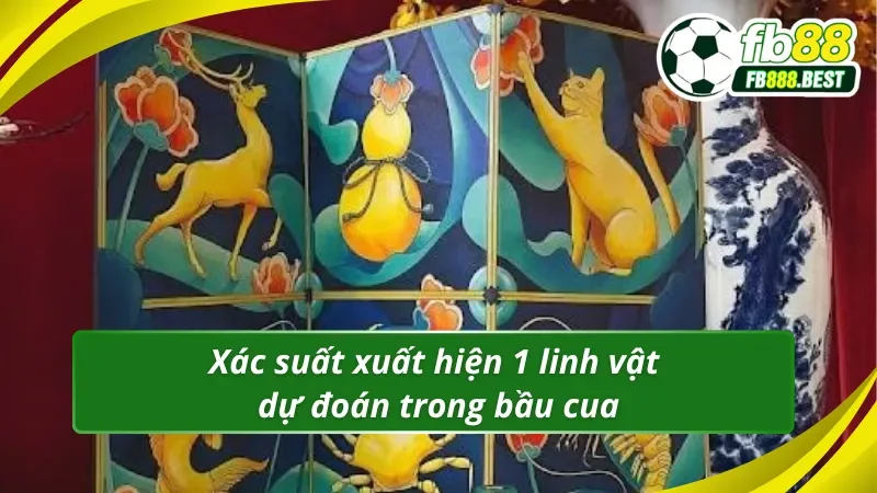 Xác Suất Bầu Cua xuất hiện 1 linh vật