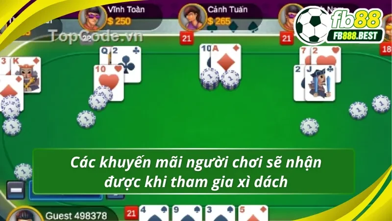 03 khuyến mãi siêu hấp dẫn có tại xì dách fb88